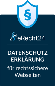 eRecht24 Datenschutzerklärung-Siegel – rechtssichere Websites